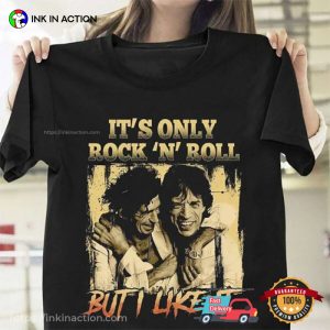 its only rock and roll Jagger Richards Vintage Shirt 2