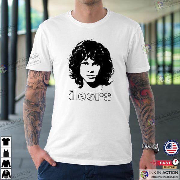 Jim Morrison The Door, Silhouette Portrait T-shirt