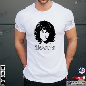 jim morrison the door silhouette portrait T shirt 2 Ink In Action