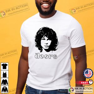 jim morrison the door silhouette portrait T shirt 3 Ink In Action