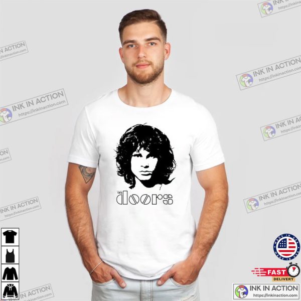 Jim Morrison The Door, Silhouette Portrait T-shirt