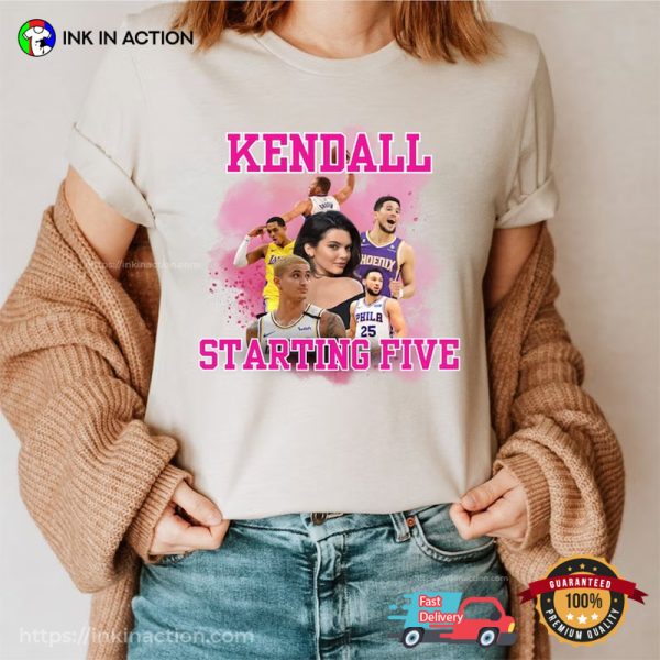 Kendall Jenners Styles Starting Five Team Basketball Tee