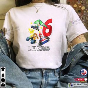 Mario Kart Gaming Custom Name Unisex T-Shirt