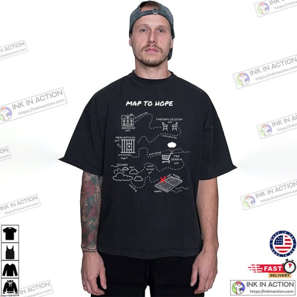 NF Tour Map To Hope, New NF Album T-shirt