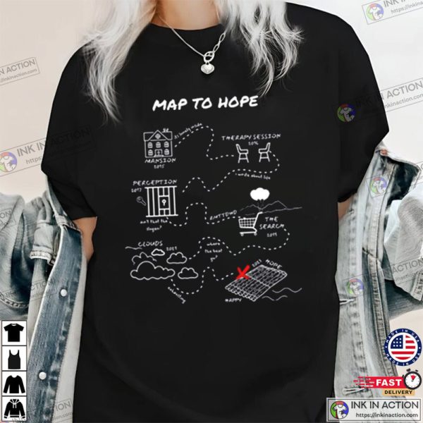 NF Tour Map To Hope, New NF Album T-shirt