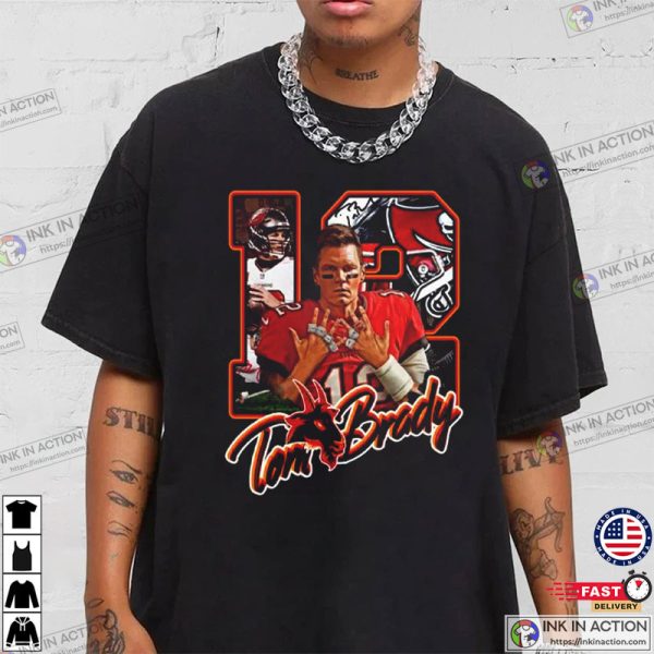 NFL Tampa Bay Buccaneers The Goat 12 Tom Brady Shirt