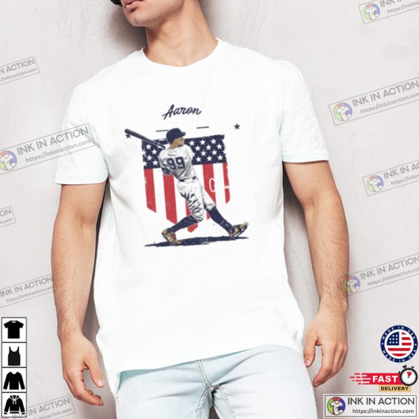 NY Yankees Aaron Judge American Flag T-shirt