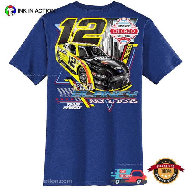 Ryan Blaney Team Penske Royal 2023 Grant Park 200 T-Shirt