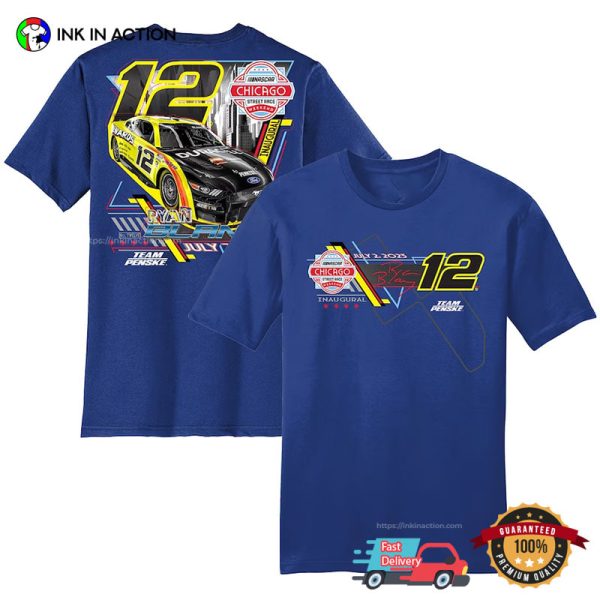 Ryan Blaney Team Penske Royal 2023 Grant Park 200 T-Shirt