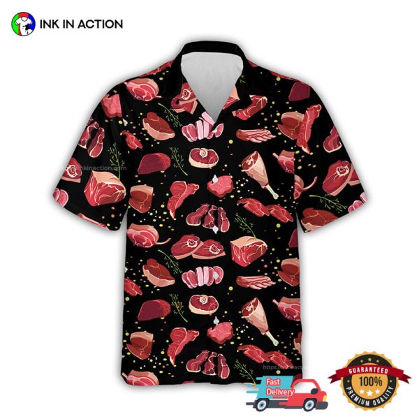 Steak Meat Beef BBQ Hawaii Shirt