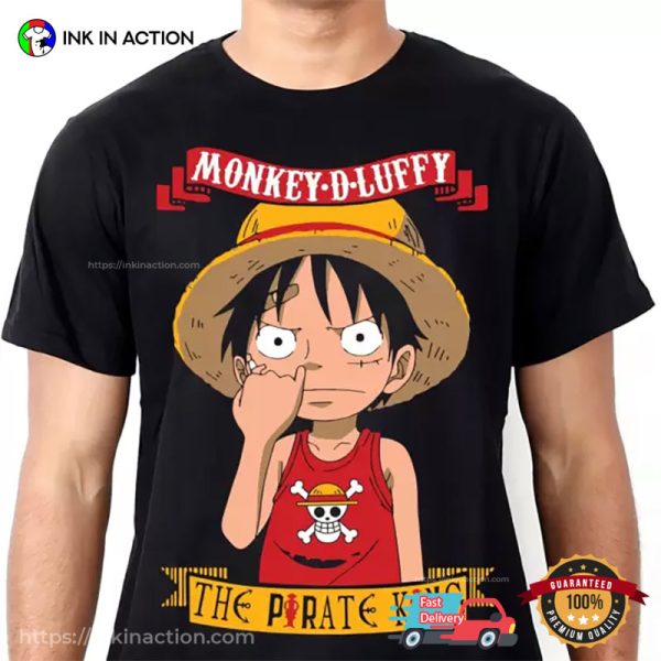 Straw Hat Luffy The Pirate King One Piece T-shirt