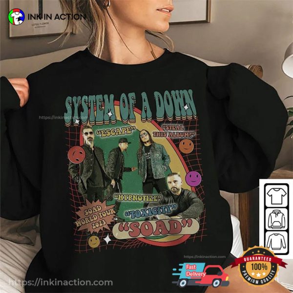 System Of A Down Albums Shirt, SOAD World Tour 2023