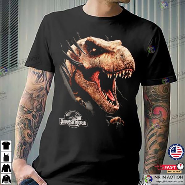 T-rex Jurassic World Head T-Shirt