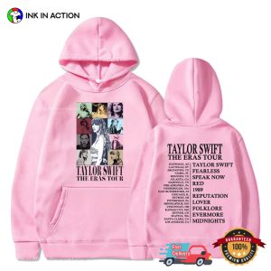 taylor swift the eras tour Tracklist Album 2 Sided Shirt 1 Ink In Action