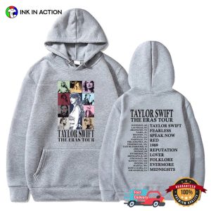 taylor swift the eras tour Tracklist Album 2 Sided Shirt 3 Ink In Action