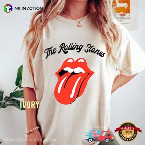 the rolling stone rock retro Comfort Colors T shirt Ink In Action