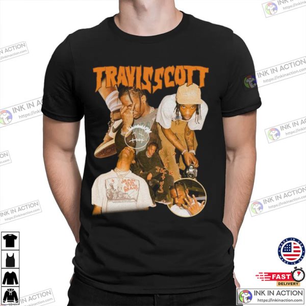 Travis Scott Cactus Jack Rap Retro T-shirt