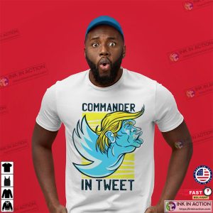 twitter bird Trump Funny Shirt 1 Ink In Action