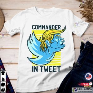 twitter bird Trump Funny Shirt 2 Ink In Action