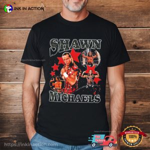 wwe shawn michaels T shirt 3 Ink In Action