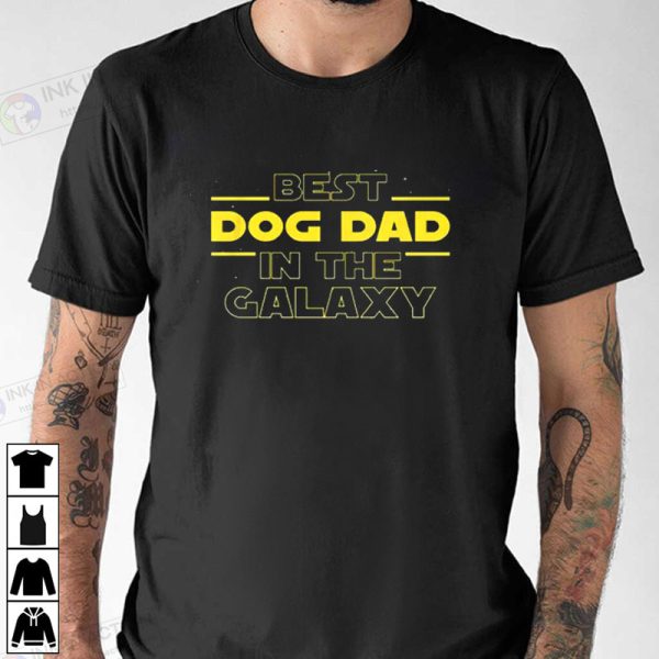 Best Dog Dad Galaxy Tee, Happy International Dog Day