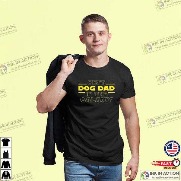 Best Dog Dad Galaxy Tee, Happy International Dog Day