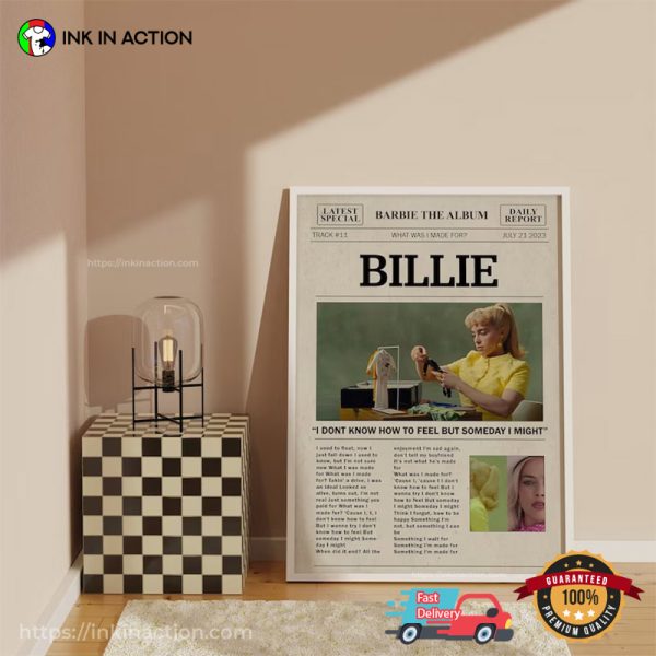 Billie Eilish Billie Eilish New Album Barbie Poster
