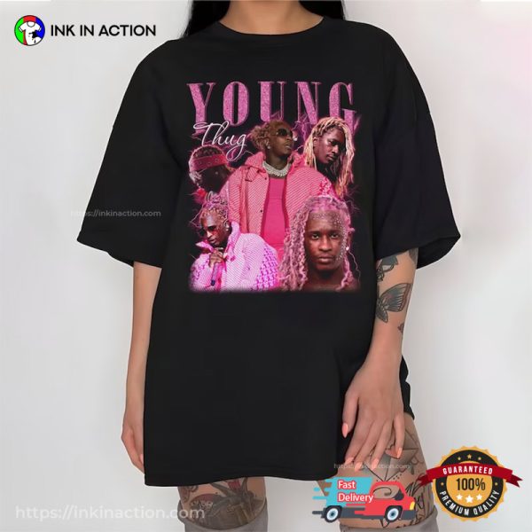 Cool Pink Hair Young Thug T-Shirt