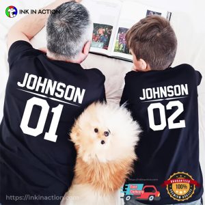 Custom dad and son matching shirts 2