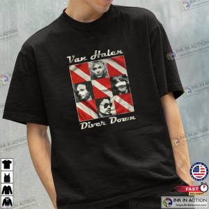 David Lee Roth Van Halen Diver Down Album T-Shirt