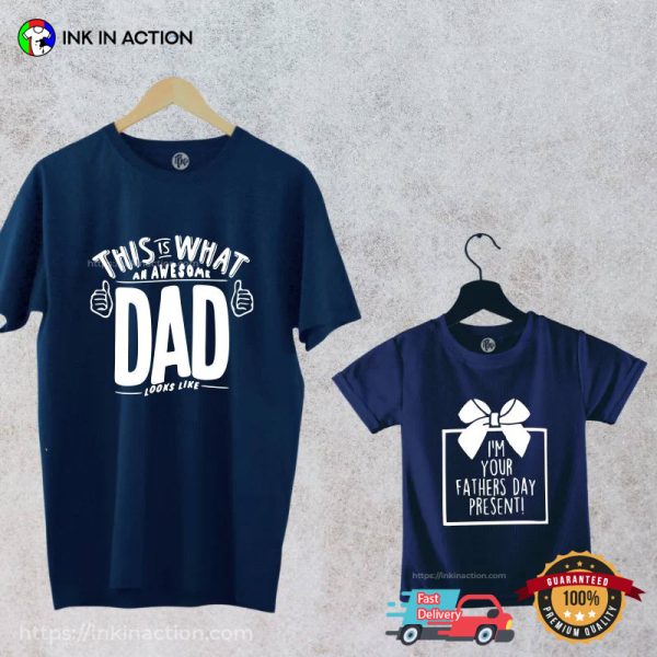 Funny Awasome Dad And Son Matching Shirts