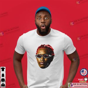 Funny rapper young thug Style Face T Shirt 2