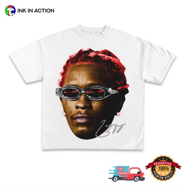 Funny Rapper Young Thug Style Face T-Shirt