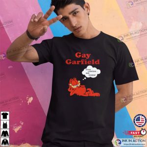Fuuny Gay Garfield Cat T Shirt 2