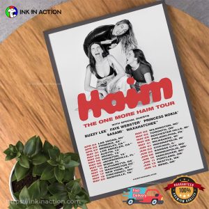 HAIM The One More Haim Tour 2022 Poster