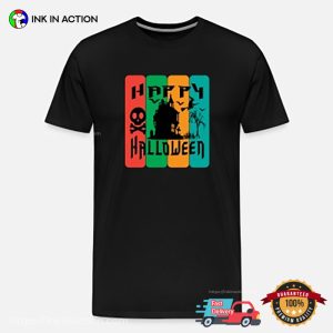 Happy Halloween haunted castle Pumpkin Head Shirt 3