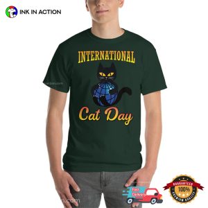 Happy International Cat Day Funny Shirt 1