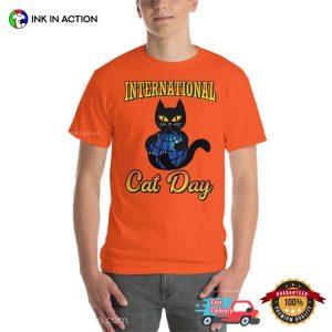 Happy International Cat Day Funny Shirt 4