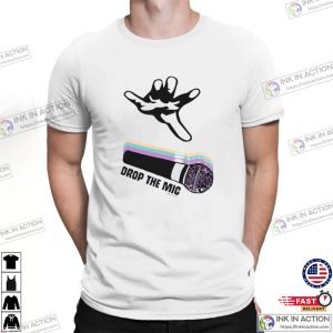 JAMES CORDEN drop the mic the late late show T shirt 3