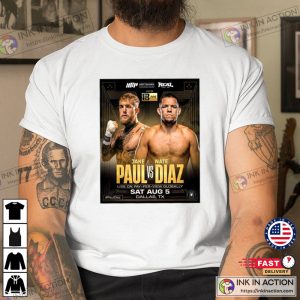 Jake Paul Vs Nate Diaz Boxing Fight T-Shirt