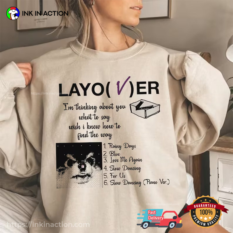 BTS V Layover Album T Shirt Style