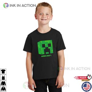 Minecraft cute creeper T Shirt 2