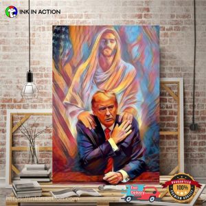 Presidential Donald Trump And Jesus Christ Praying, Trump Support Poster