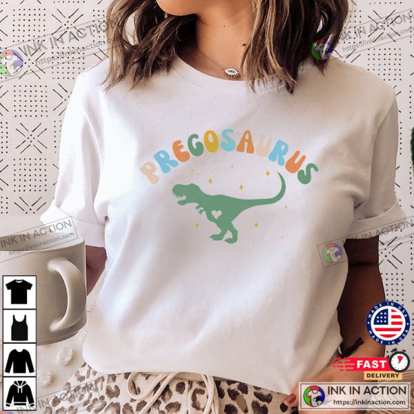 Pregnancy Announcement Shirt, Funny Pregosaurus T-Shirt