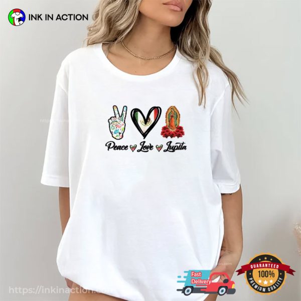 Peace Love Lupita Shirt, Virgin Mary T-Shirt
