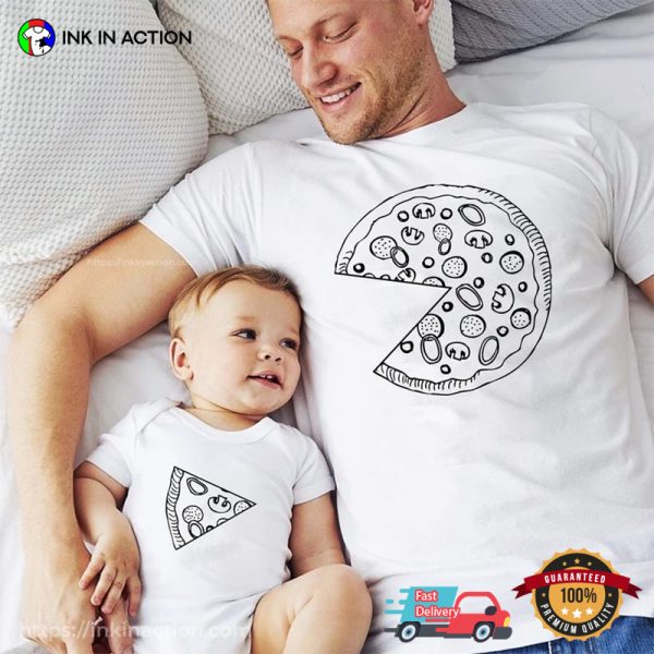 Pizza Piece Matching Daddy And Baby Outfits