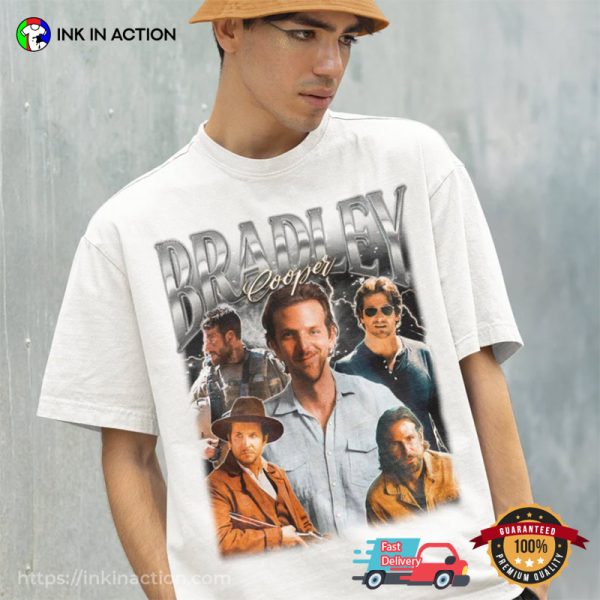 Retro Bradley Cooper Shirt, Actor Bradley Cooper Tee