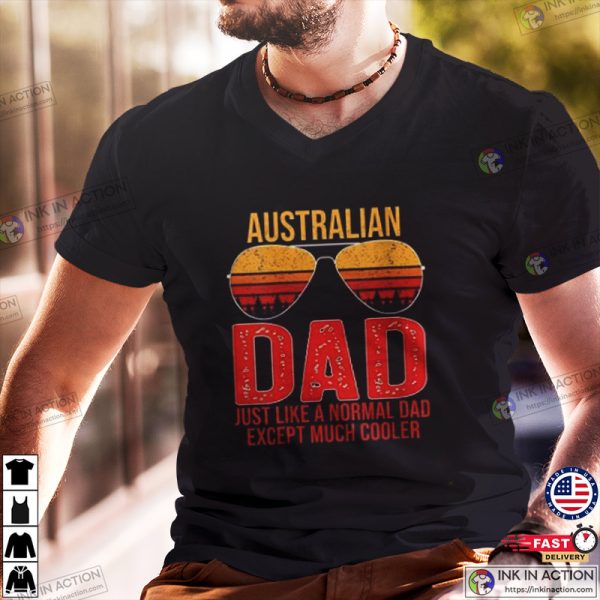 Retro Sunglasses, Australia Father’s Day T-shirt