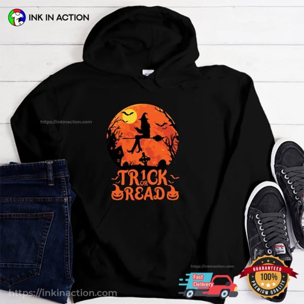 Retro Trick Or Read Halloween Shirt