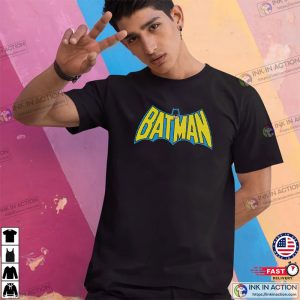 Retro dc comics batman Logo T Shirt 1